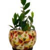 5.5 inches traditional design metal pot with tray