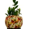 5.5 inches traditional design metal pot with tray