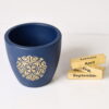 GOLDEN MOTIF TERRACOTTA POT