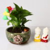 VERDANT ROSE CHARM CERAMIC POT
